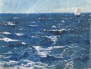 William Stott of Oldham Choppy Sea Spain oil painting artist